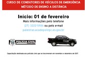 curso de condutores inicio das aulas