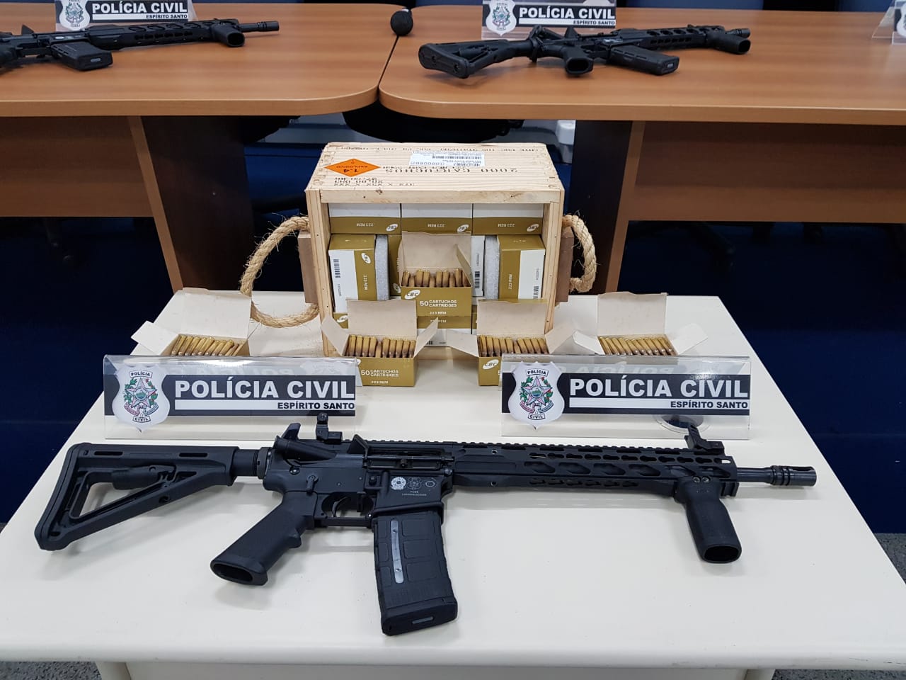 Setenta fuzis norte-americanos reforçam a Polícia Civil