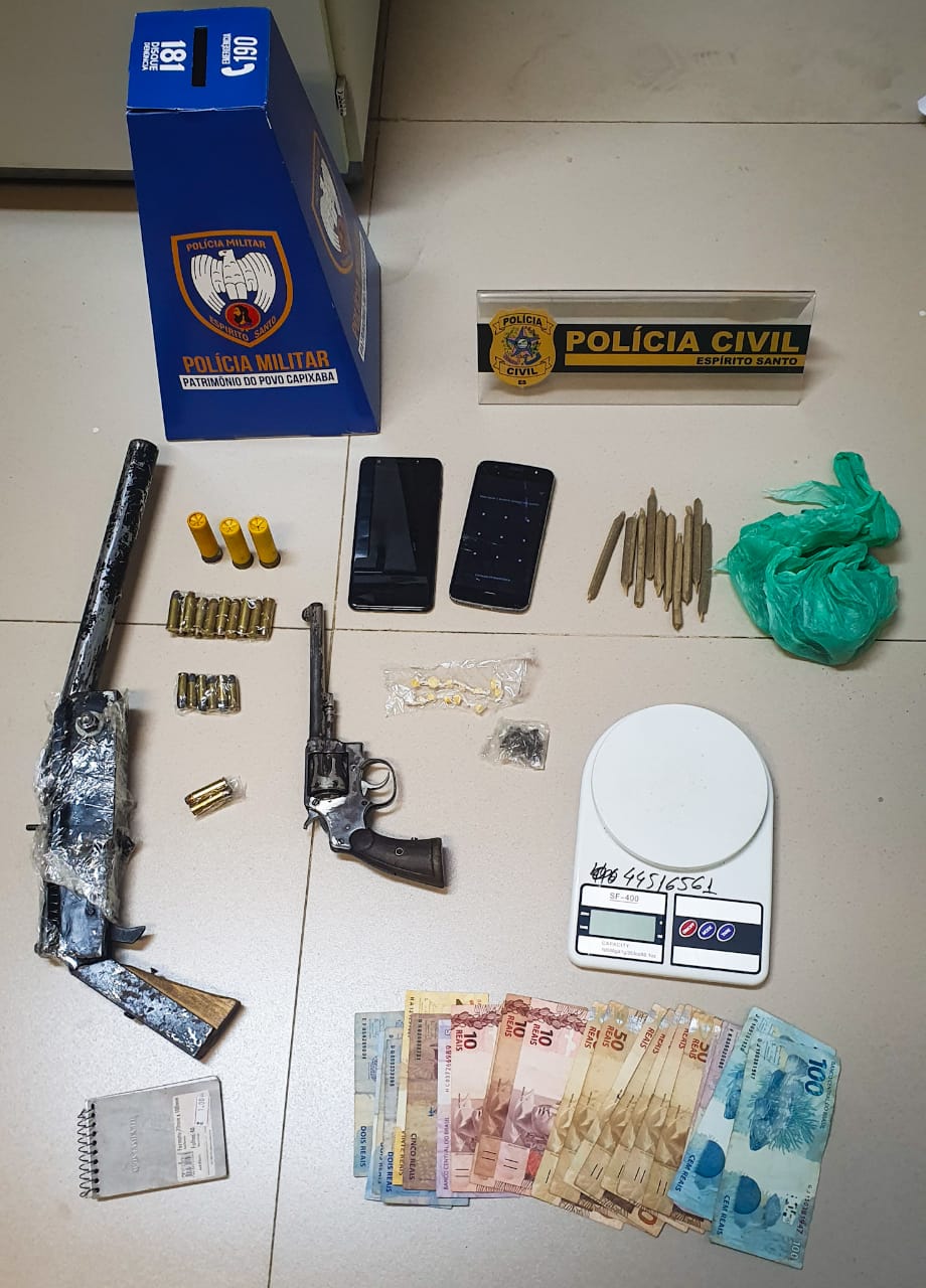 PCES prende suspeitos por tráfico de drogas no município de São Gabriel da Palha